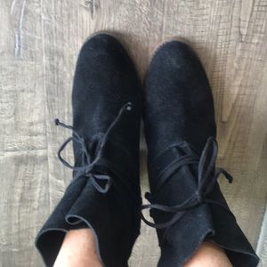 Black Suede Bootie